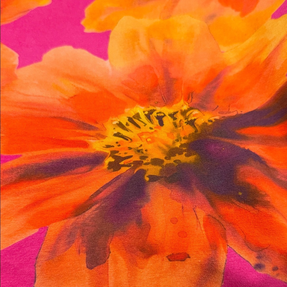 Anthropologie Pilcro Crop Top The Sunny Tube Pink Orange Floral SIZE XL NEW - Picture 10 of 12